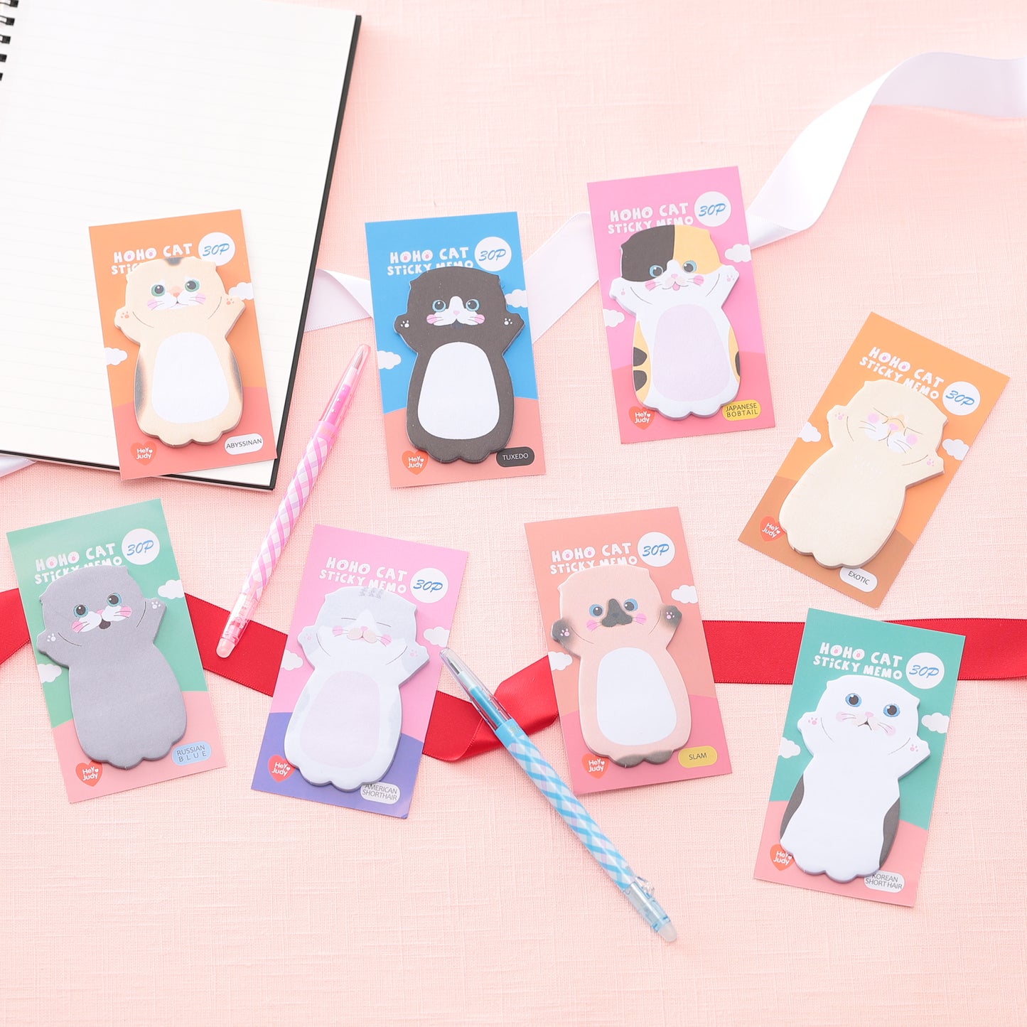 HoHo Cat - Cute Sticky Memo 8P Set – Innové